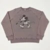 Flea-T 1950s Raglan 'Rebel Mickey' Sweatshirt - Navy -Hartford Sale Store FLEAT BWMICKYGUNSWEAT 5