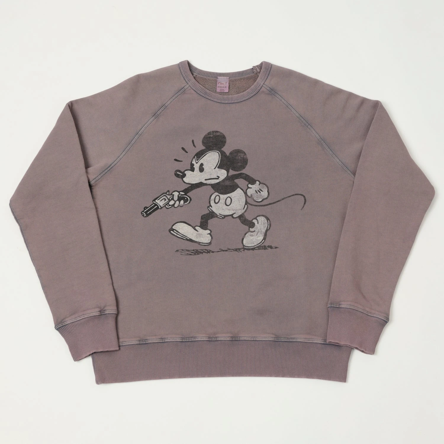 Flea-T 1950s Raglan 'Rebel Mickey' Sweatshirt - Navy 3 Flea-T 1950s Raglan 'Rebel Mickey' Sweatshirt - Navy