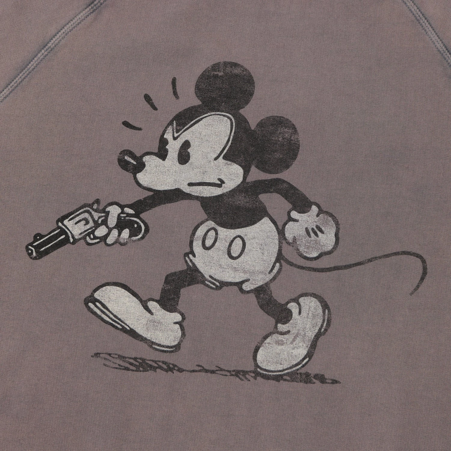 Flea-T 1950s Raglan 'Rebel Mickey' Sweatshirt - Navy 5 Flea-T 1950s Raglan 'Rebel Mickey' Sweatshirt - Navy - Image 3
