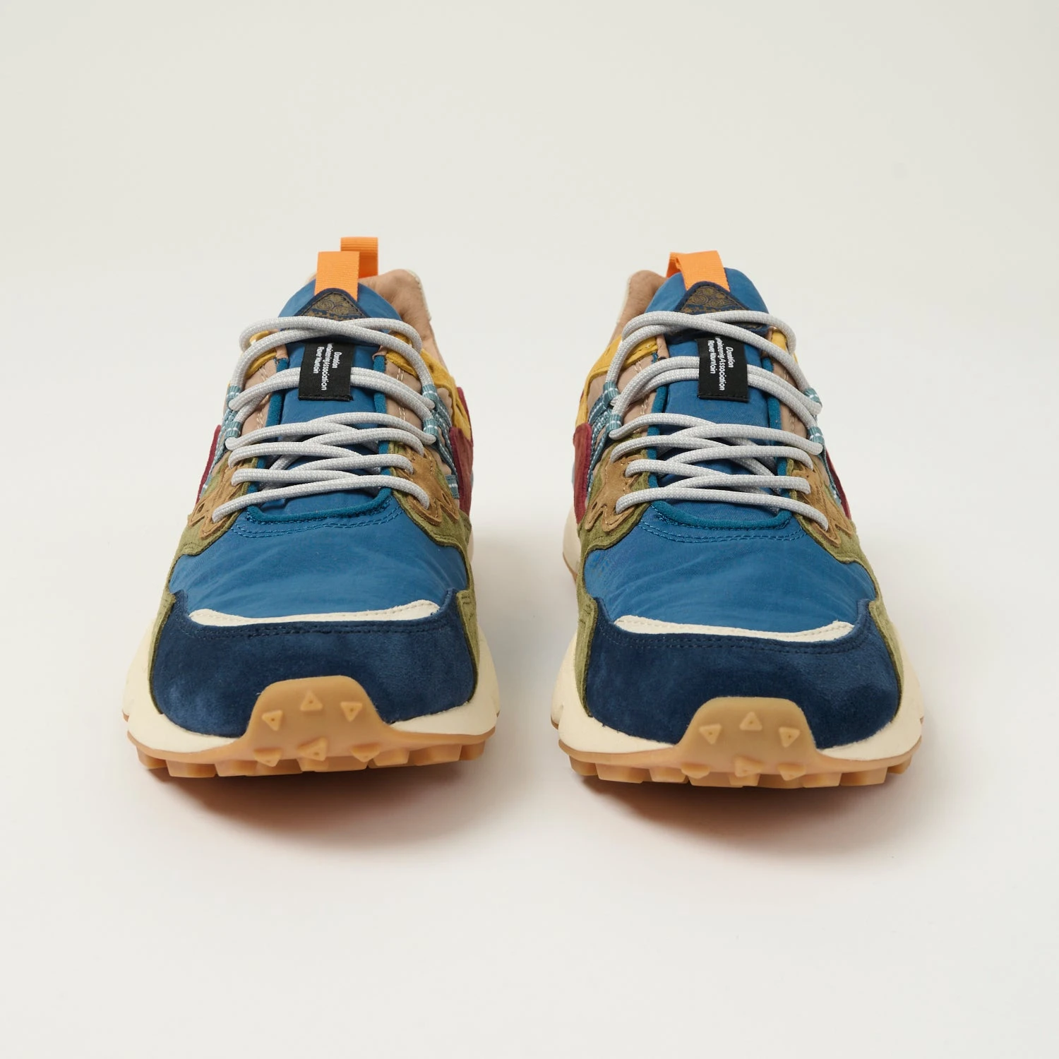 Flower Mountain Yamano 3 Suede/Nylon Sneaker - Blue/Army Green 5 Flower Mountain Yamano 3 Suede/Nylon Sneaker - Blue/Army Green - Image 3