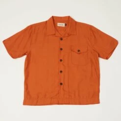 Freenote Cloth 'Jove' S/S Shirt - Orange