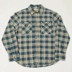 Freenote Cloth 'Wells' Plaid Shirt - Blue