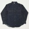 Freewheelers 'Diamond Cracker' 8oz L/S Denim Work Shirt - Indigo -Hartford Sale Store FREEWHEELERS 14 fc52e911 d717 4d78 9f1b d55fdac1b5e5