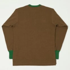 Freewheelers Henley Neck Long Sleeve Shirt - Brown/Tarf Green 9 Freewheelers Henley Neck Long Sleeve Shirt - Brown/Tarf Green -Hartford Sale Store FREEWHEELERS 2325020HENLEY BROWNGREEN1