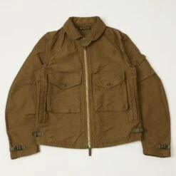 Freewheelers & Co S-8 Aviators' Summer Flying Jacket - Sepia Brown
