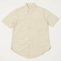 Freewheelers 'Big Bertha' S/S Work Shirt - Raw White
