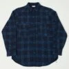 Freewheelers 'Blystone' Mechanic Shirt - Dark Venetian Blue/Navy