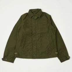 Freewheelers Deck Worker Jacket - Dark Khaki Green