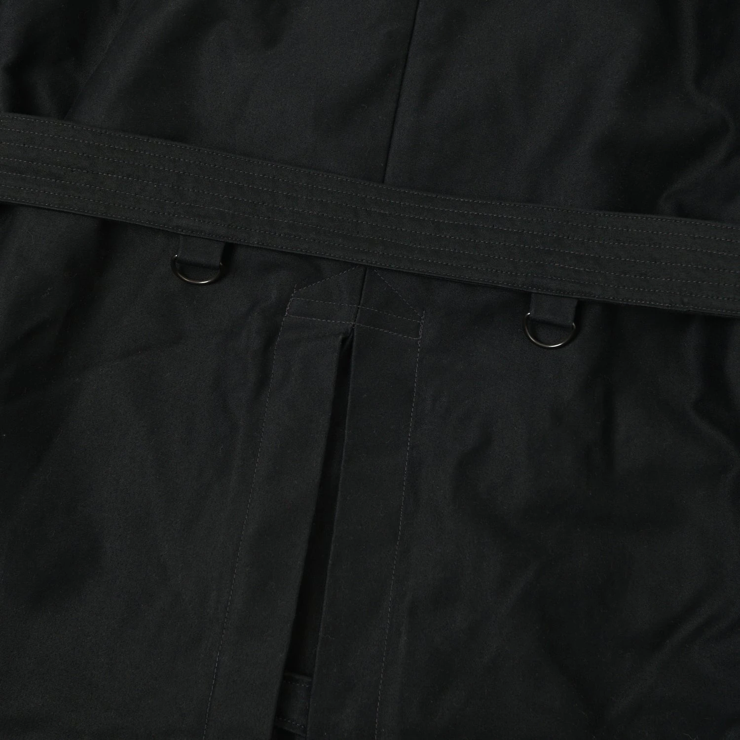 Freewheelers Gifford Trench Coat - Deep Black 8 Freewheelers Gifford Trench Coat - Deep Black - Image 6