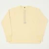 Freewheelers Henley Necked Long Sleeve Shirt - Straw Cream -Hartford Sale Store FREEWHEELERS HENLEYNECKEDLSSHIRT 4