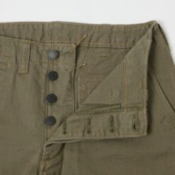 Freewheelers 2122021 'M-1942' Short - Olive -Hartford Sale Store FREEWHEELERS M1942CUTLENGTHTROUSERS OLIVE4