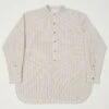 Fujito Officer Shirt - Orange Stripe -Hartford Sale Store FUJITO OFFICERSHIRT ORANGESTRIPE2