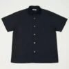 Fujito Rib Collar Short Sleeve Shirt - Navy -Hartford Sale Store FUJITO RIBCOLLARSSSHIRT 7