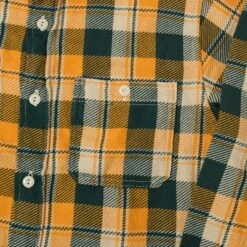 Full Count 4085 Check Flannel Shirt - Yellow/Green -Hartford Sale Store FULLCOUNT12 107592b0 81c8 4ec9 9be3 b4026638481a