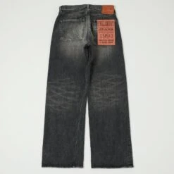 Full Count 0105BKHW 13.7oz Wide Straight Jean - Black Splatter Dartford Wash -Hartford Sale Store FULLCOUNT 0105BKHWJEANS BLACK1