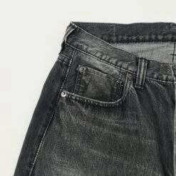 Full Count 0105BKHW 13.7oz Wide Straight Jean - Black Dartford Wash -Hartford Sale Store FULLCOUNT 0105BKJEANS BLACK4