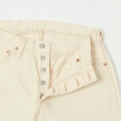 Full Count 0105EC 13oz Wide Straight Jean - Ecru One Wash -Hartford Sale Store FULLCOUNT 0105ECJEANS ECRU5