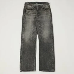 Full Count 1101BKHW 13.7oz Loose Straight Jean - Black Dartford Wash