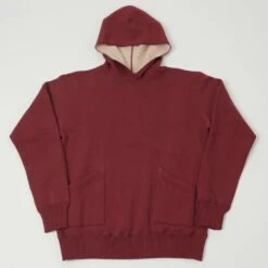 Full Count 3760 Lock & Closs Hoodie Mother Cotton Hoodie - Burgundy
