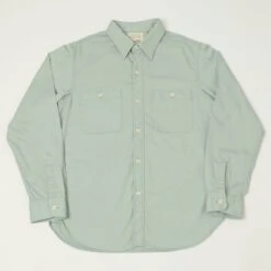 Full Count 4087-2 Twill Work Shirt - Mint Green