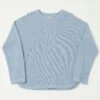 Full Count 5964-24 Heavyweight Waffle LS Tee - Heather Blue