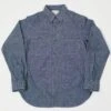 Full Count 4810-22 5oz Original Selvedge Chambray Shirt - Indigo Blue -Hartford Sale Store FULLCOUNT 4810LSSHIRT INDIGOCHAMBRAY