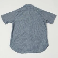 Full Count 4821-23 5oz S/S Stripe Chambray Shirt - Indigo Stripe -Hartford Sale Store FULLCOUNT 4821 23SSSTRIPECHAMBRAYSHIRT INDIGOSTRIPE1
