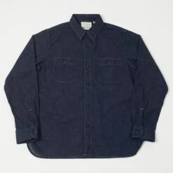 Full Count 4890 Denim Work Shirt - Rinsed