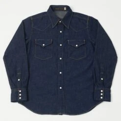 Full Count 4894 Denim Western Shirt - Rinsed