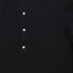Full Count 4900 Stand Collar Pullover Chambray Shirt - Black -Hartford Sale Store FULLCOUNT 4900PULLOVERSHIRT BLACK3