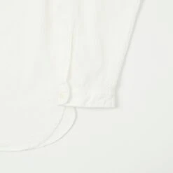 Full Count 4900 Stand Collar Pullover Chambray Shirt - White -Hartford Sale Store FULLCOUNT 4900PULLOVERSHIRT WHITE2