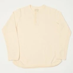 Full Count 5222LH Flat Seam Heavyweight Henley - Ecru