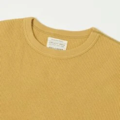 Full Count 5964 Heavyweight Waffle LS Tee - Camel -Hartford Sale Store FULLCOUNT 5964LSWAFFLETEE YELLOW3