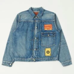 Full Count 2107HA Patched Type I Denim Jacket - Dartford Wash