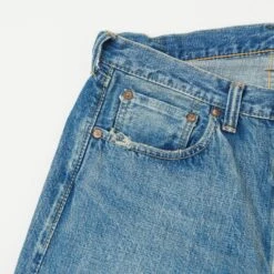 Full Count 0105HA Patched 13.7oz Wide Straight Jean - Dartford Wash -Hartford Sale Store FULL COUNT 3