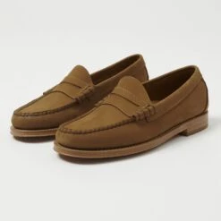G.H. Bass Weejun Larson Moc Penny Loafer - Tan Nubuck