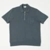 Hartford Lightweight Zipper Polo - Thunder -Hartford Sale Store HARTFORD 13