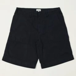 Hartford Herringbone Fatigue Short - Navy