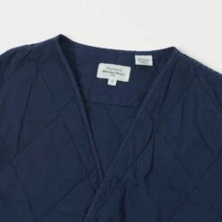 Hartford BB25110 Quilted Cotton Twill Vest - Deep Blue -Hartford Sale Store HARTFORD 3 3b379ac8 2534 44db 8ae2 b8570ea61d5b