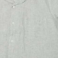 Hartford 'Palm' Camp Collar Linen Shirt - Smoke -Hartford Sale Store HARTFORD AZ14014PALMMCSSSHIRT GREY3