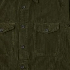 Hartford 'Joyce' Cord Work Shirt - Army -Hartford Sale Store HARTFORD JOYCESHIRT BRONZE3