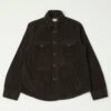 Hartford 'Joyce' Cord Work Shirt - Chocolate