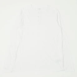 Hartford Long Sleeve Henley Tee - White