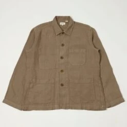 Hartford Linen Chore Jacket- Cigar
