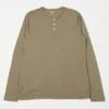 Hartford Lightweight Long Sleeve Henley Tee - Safari -Hartford Sale Store HARTFORD LSHENLEY SAFARI1