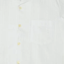 Hartford 'Palm' Camp Collar Cotton Shirt - White -Hartford Sale Store HARTFORD PALMCAMPCOTTONSHIRT 4