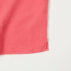 Hartford 'Palm' Camp Collar Linen Shirt - Tangerine -Hartford Sale Store HARTFORD PALMCAMPLINENSHIRT 8