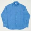 Hartford Paul Long Sleeve Linen Shirt- Blue -Hartford Sale Store HARTFORD PAULLSSHIRT 2