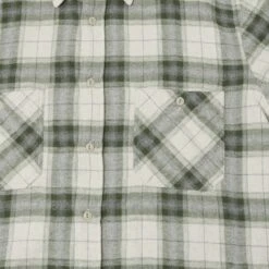 Hartford 'Pocket' Flannel Check Shirt - Green Check -Hartford Sale Store HARTFORD POCKETFLANNELCHECKSHIRT GREENCHECK3