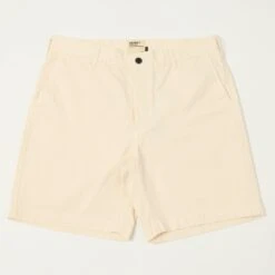Heimat 'Journey' Herringbone Cotton Shorts - Seashell